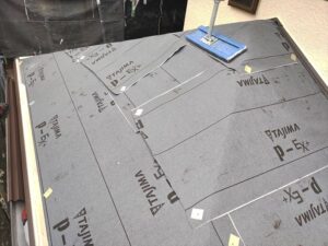 ルーフィングを張ったコロニアル屋根